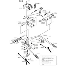 HANDLEBAR AND LEVERS (from sn 645595 to sn 709076 from 2017 to 2021) spare parts