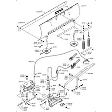 9G2611 SWINGING FRONT SCRAPER(from s/n 372701 from 2007) spare parts