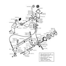 PEDALS UNIT WITH FRONT BRAKE (from sn 586945 to sn 590939 from 2014 to 2015) spare parts