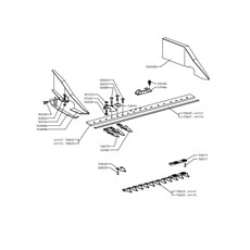 MIDDLE FINGER CENTRAL CUTTER BAR 110-127(from sn 226751 from 1996) spare parts