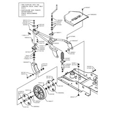 FRONT WHEEL PARALLELOGRAM (from sn 581311 to sn 601176 from 2014 to 2015) spare parts