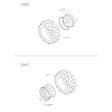 WHEELS 27x10.50-15 8pr Tractor(from s/n 536678 from 2010) spare parts