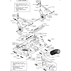 155 cm CUTTING DECK(from s/n 340243 from 2009) spare parts