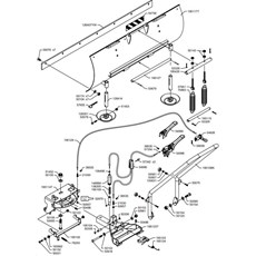 9G2611 SWINGING FRONT SCRAPER (from sn 363301 from 2006) spare parts