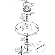 91 CM CUTTING DECK TRANSMISSION AND BLADES (from sn 661366 to sn 690115 from 2018 to 2020) spare parts