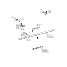 CUTTER BAR - TIROL CENTRAL BLADE -115-135-155 cm IN OIL BATH(from s/n 692483 from 2020) spare parts