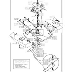 CUTTING DECK - CM 85 (from sn 264001 from 2001) spare parts