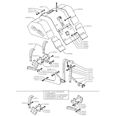 ADJUSTABLE COVER AND TILLER X 4)from sn 228001 from 1996) spare parts