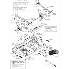 155 cm DECK FRAME & CARDAN SHAFT(from s/n 309351 to s/n 340242 from 2005 to 2009) spare parts