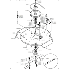 78 cm CUTTING DECK(from s/n 372701 to s/n 373354 from 2007 to 2008) spare parts