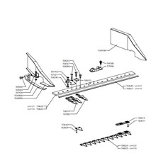 MIDDLE FINGER CENTRAL CUTTER BAR 110-127 (from sn 211395 from 1996) spare parts