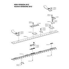 115 cm TIROL CUTTER BAR 2012 NEW VERSION(from s/n 586396 from 2014) spare parts