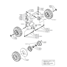 WHEEL AXLE - FRONT(from s/n 304133 from 2003) spare parts