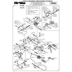 HANDLE AND DRIVE LEVER SYSTEM FOR 15LD350-440 (from sn 585297 to sn 593788 from 2014 to 2015 spare parts