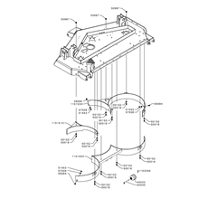 160 cm LMP DECK - MULCHING PARTS(from s/n 309351 from 2005) spare parts