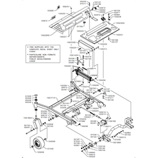 132 cm CUTTING DECK FRAME(from s/n 536089 from 2010) spare parts