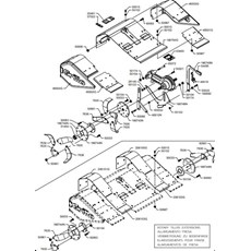 ADJUSTABLE COVER AND TILLER 68x4 XL (from sn 226751 from 1996) spare parts