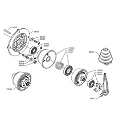 ACTIVE CLUTCH HONDA  GX200 - KOHLER 3000 (from sn 599726 to sn 696778 from 2015 to 2020) spare parts