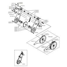 TRANSMISSION PRINCESS SINGLE GEAR & 1+1 (from sn 198751 from 1993) spare parts
