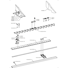 MIDDLE FINGER CENTRAL CUTTER BAR 110 cm(from 2015 from 2015) spare parts