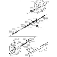 REAR WHEEL AXLE (from sn 598446 to sn 609402 from 2015 to 2016) spare parts
