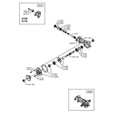 COUNTER-ROTATING TILLER GEARBOX (from sn 585297 from 2014) spare parts