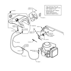 FUEL TANK AND THROTTLE (from sn 385501 to sn 520488 from 2007 to 2009) spare parts