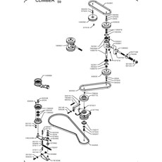 TRANSMISSION BELTS AND CLUTCH (from sn 363301 from 2006) spare parts