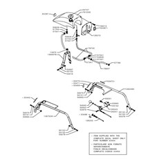 FUEL TANK AND THROTTLE (from sn 363301 to sn 385500 from 2006 to 2007) spare parts