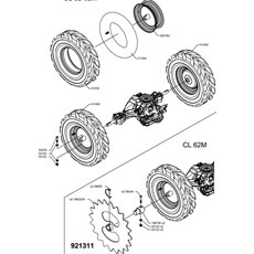 REAR WHEEL AXLE (from sn 656193 from 2018) spare parts