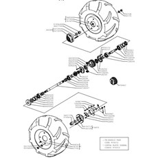 REAR WHEEL AXLE (from sn 264001 from 2001) spare parts