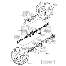 REAR WHEEL AXLE (from sn 264001 to sn 276400 from 2001 to 2001) spare parts