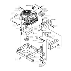 ENGINE B&S 7220 AND EXHAUST BOX (from sn 658282 to sn 679832 from 2018 to 2019) spare parts