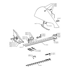 MIDDLE FINGERS LATERAL CUTTER BAR 80CM (from sn 211395 from 1996) spare parts