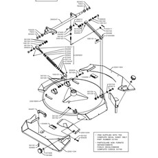 CUTTING DECK AND ARMS (from sn 605911 to sn 611739 from 2011 to 2016) spare parts