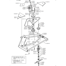 TRANSMISSION FOR 132 cm CUTTING DECK(from s/n 567583 from 2013) spare parts