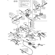 HANDLE AND LEVER SYSTEM FOR GX270 - 390 (from sn 586396 to sn 593788 from 2014 to 2015) spare parts
