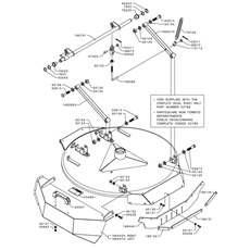 CUTTING DECK_FRAME & ARMS(from s/n 571989 to s/n 579249 from 2013 to 2014) spare parts