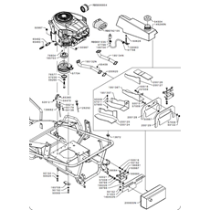 ENGINE B&S 7220_CLUTCH & THROTTLE LEVER(from s/n 594820 to s/n 607966 from 2015 to 2016) spare parts