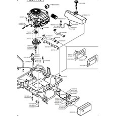 ENGINE B&S 7180 CLUTCH AND THROTTLE (from sn 651119 to sn 663350 from 2017 to 2018) spare parts