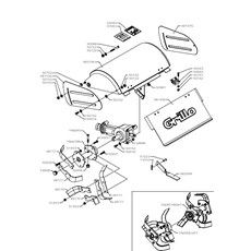 COVER AND TILLER 50CM (from sn 680264 to sn 715125 from 2019 to 2021) spare parts