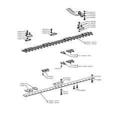 ESM CENTRAL CUTTER BAR 117 - 137CM (from sn 226751 from 1996) spare parts