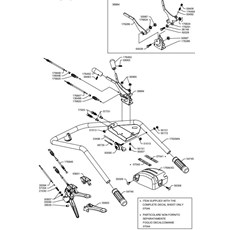 HANDLE AND DRIVE LEVER SYSTEM (from sn 599726 to sn 710101 from 2015 to 2021) spare parts