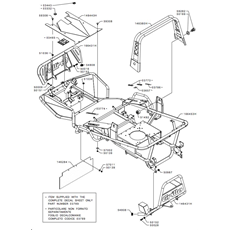 FRAME(from s/n 571989 to s/n 576071 from 2013 to 2014) spare parts