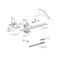 MIDDLE FINGER CENTRAL CUTTER BAR 110-127 cm(from s/n 692483 from 2020) spare parts