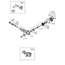 TILLER GEARBOX (from sn 569216 to sn 602415 from 2013 to 2017) spare parts