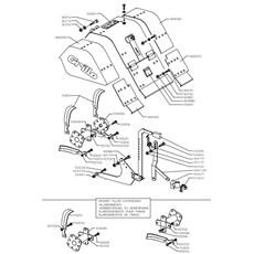 ADJUSTABLE COVER AND TILLER x4 (from sn 102801 from 1984) spare parts