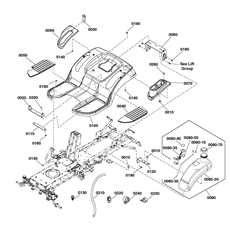 Seat Deck & fuel Tank Group spare parts