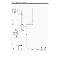 Electrical Schematic - headlight circuit spare parts