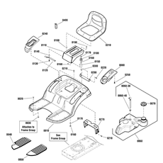 Seat Deck & fuel Tank Group spare parts